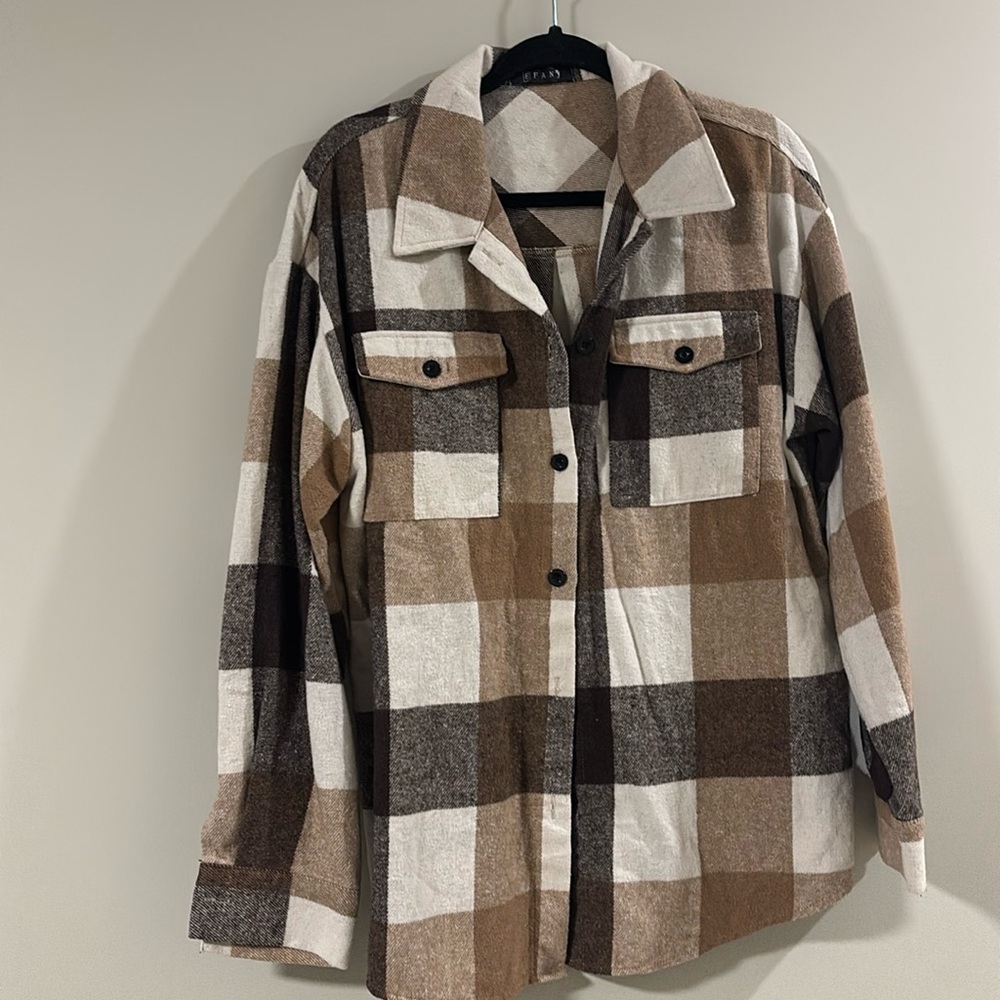 Plaid Jacket Size Large